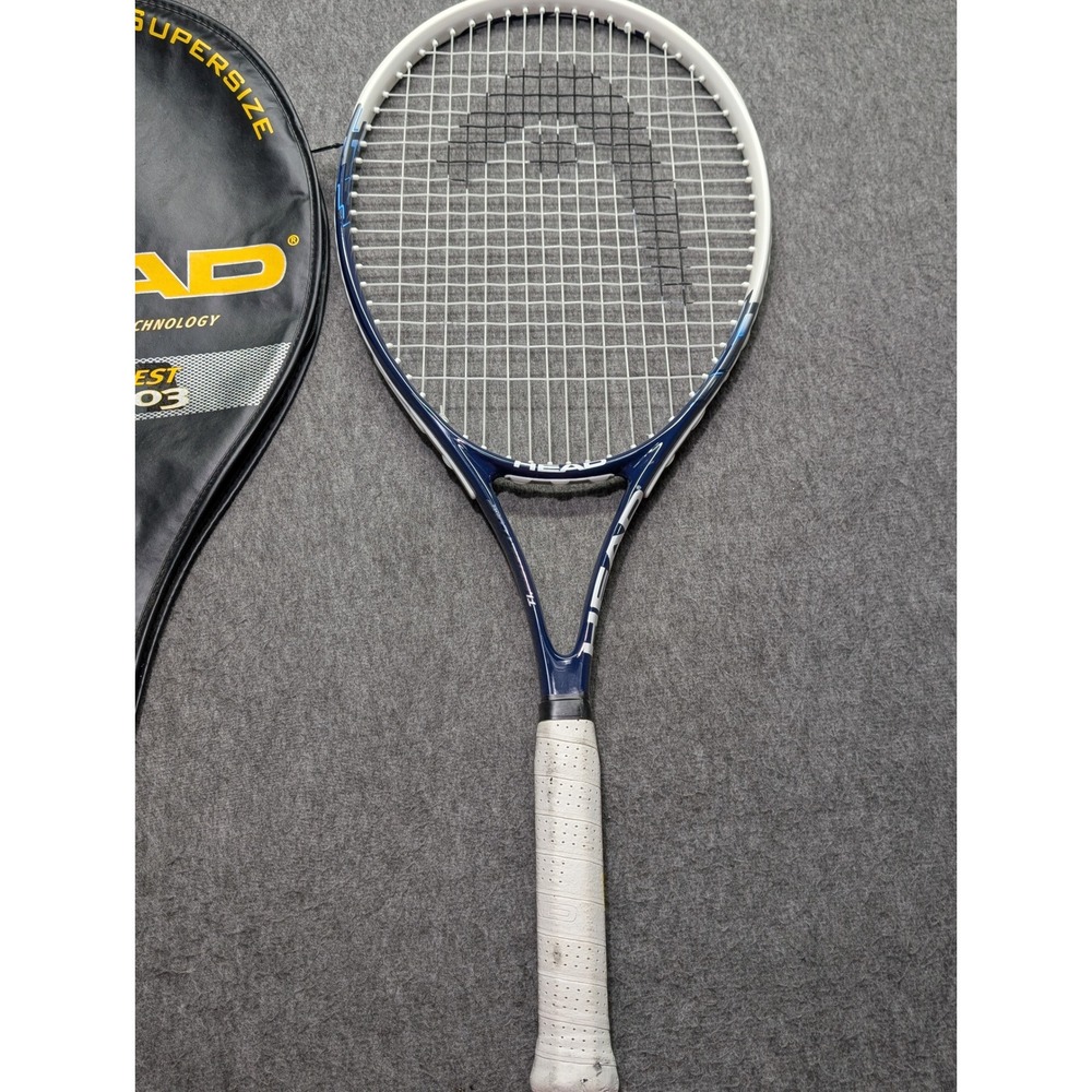 Head Ti Instinct Comp Tennis Racquet 4 3/8 Titanium Magnesium Navy Blue White